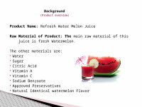 Page 4: Business plan of watermelon juice